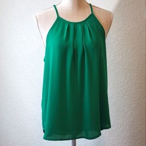 Green Sleeveless Women's Top